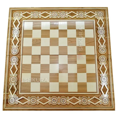 Шахматная доска виниловая Премиум зелёная (51 х 51 см)