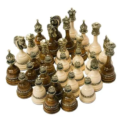 Только деревянные шахматные фигурки, 32 штуки, шахматные фигурки, 2,2  дюйма, шахматы | AliExpress