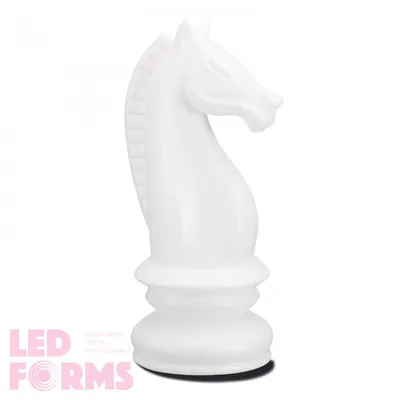 Светящаяся шахматная фигура Конь LED CHESS с разноцветной RGB подсветкой и  пультом ДУ IP68 — Купить оптом и в розницу в интернет-магазине LED Forms