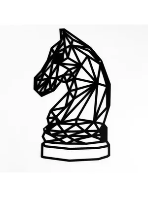 Шахматная фигура Конь Черный цвет 3D модель - Скачать Хобби и Быт на  3DModels.org