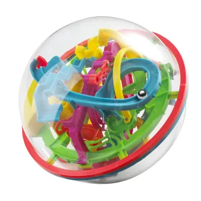 Волшебный Интеллектуальный шар, шаг 100, 3D головоломка, шар-лабиринт,  детские игрушки, сложные барьеры, игра, мозговой тестер, тренировка баланса  | AliExpress