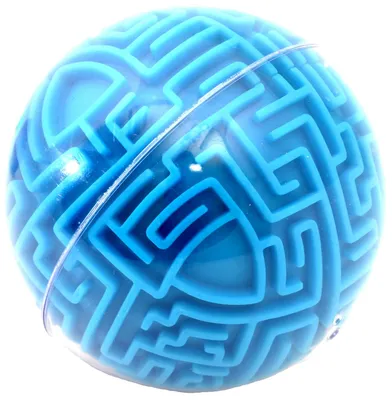 Головоломка \"Шар лабиринт\", развивающая игрушка для детей и взрослых, с  шариком внутри купить по низким ценам в интернет-магазине Uzum (856037)