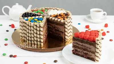 Торт \"Шоколадное счастье\" с доставкой по Москве | Пироженка.рф