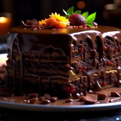 Шоколадный торт с малиной - Блог - Alena Kogotkova