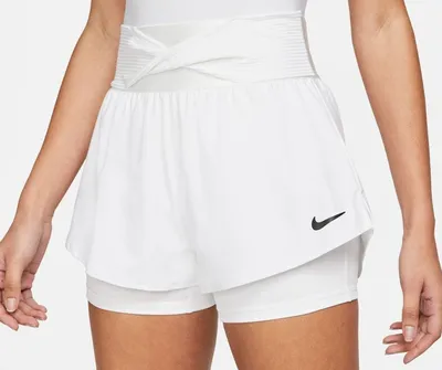 Женские Шорты теннисные Nike Court Dri-Fit Advantage Short W -  white/white/black - купить по выгодной цене | Теннисный магазин  Tennis-Store.ru