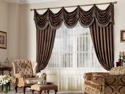 Заказать пошив штор в гостиную комнату | Студия текстильного дизайна  «Декоретта»