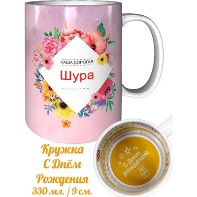 Кружка с именем Шура - на день рождения — купить в интернет-магазине по  низкой цене на Яндекс Маркете
