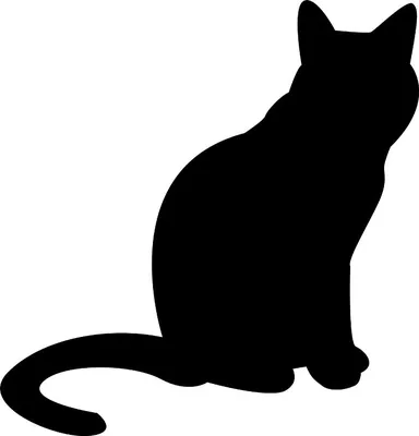 Кошки: шаблоны и трафареты для вырезания | Силуэт, Кошки, Трафареты
