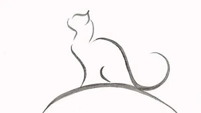 Черный Силуэт Кошки. Векторная Иллюстрация. Клипарты, SVG, векторы, и Набор  Иллюстраций Без Оплаты Отчислений. Image 22199112