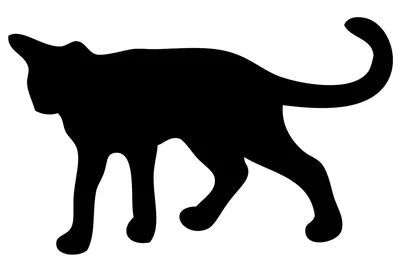 Геометрический металлический силуэт кошки, художественный настенный де –  acacuss