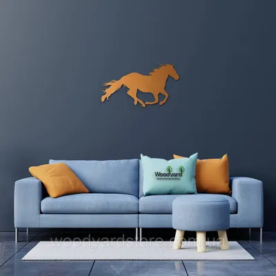 Картина Силуэт лошади №663 на холсте — купить в интернет-магазине Marland
