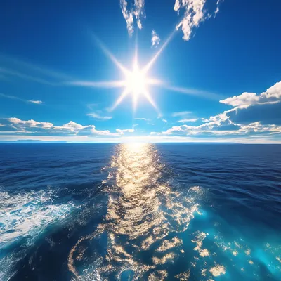 Синее море, голубое небо, яркое …» — создано в Шедевруме