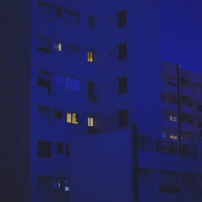 blue #синий #city #город #синий #aesthetic #эстетика #wallpaper #обои  #foundalighter | Синие картинки, Синие обои, Неоновый стиль