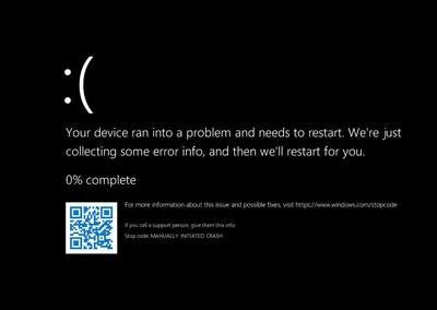 Синий экран при попытке сброса до исходного состояния - Сообщество Microsoft