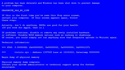 File:Синий экран смерти в Windows XP.jpg - Wikimedia Commons