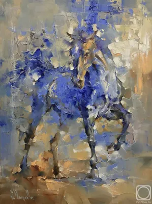Скачать обои синий, конь, лошадь, новый год, new year, с новым годом,  horse, 2014, раздел новый год в разрешении 2048x2048