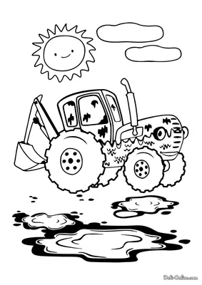 Игрушка Синий Трактор из мультфильма - без окошек - купить с доставкой по  выгодным ценам в интернет-магазине OZON (360128109)