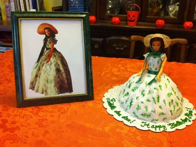 Franklin Mint Gone with the Wind Scarlett O'Hara Vinyl Doll (BBQ Dress) –  Doll Peddlar