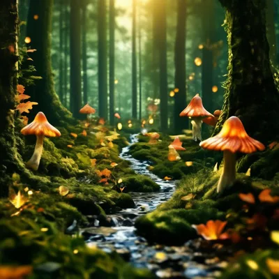 Сказочный лес, лето, зелень, …» — создано в Шедевруме