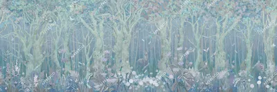 Фотообои Сказочный лес с зайками артикул Dfo-083 купить в Оренбург|;|9 |  интернет-магазин ArtFresco