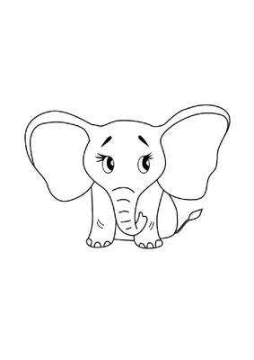 Слон - Животные - Раскраски антистресс
