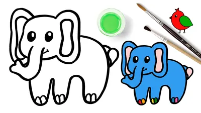 Слон» раскраска для детей - мальчиков и девочек | Скачать, распечатать  бесплатно в формате A4