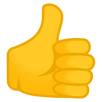 Thumbs up emoji on Craiyon