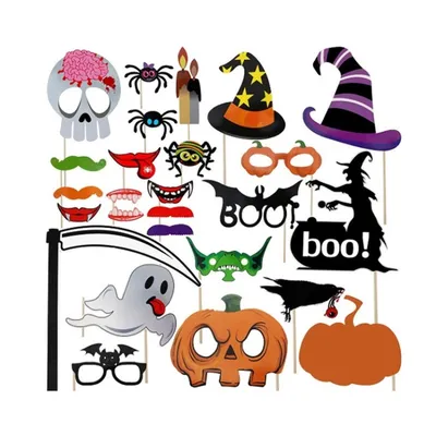 Смешные мультяшные призраки и монстры Хэллоуин., иллюстрации Включая:  хэллоуин и монстры - Envato Elements