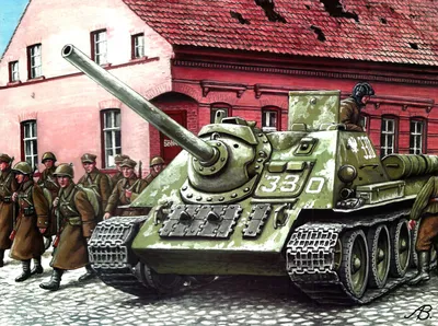 Рисунок Польская СУ-85 на рабочий стол | Бронетехника War Wallpapers
