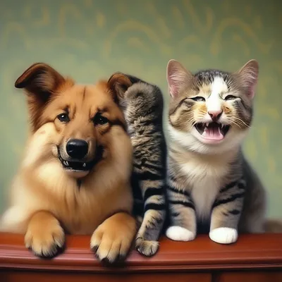 Смешные картинки с кошками и …» — создано в Шедевруме