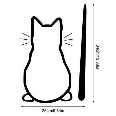Смешные стикеры в виде кота, стикеры в виде милой кошки на спине, сильное  прилипание, декоративные Стикеры с хорошей липкостью для детей | AliExpress