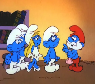 Vanity Smurf, мультики, смурфики, png | PNGEgg