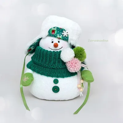 Ёлочная игрушка Снеговик с лопатой купить у производителя ☆ Кукольная  мастерская на Ланском