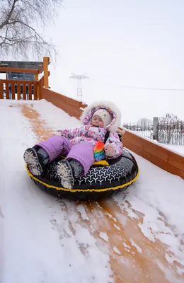 Зимние горки из лиственницы