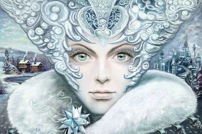 Очень красивая снежная королева» — создано в Шедевруме