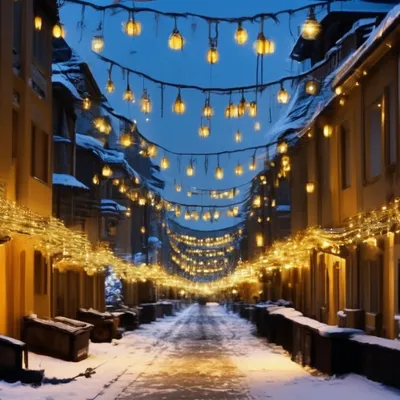 Огромный снежный город ,покрытый …» — создано в Шедевруме