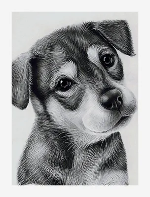 Рисунок собаки карандашом для срисовки легкие - 42 фото