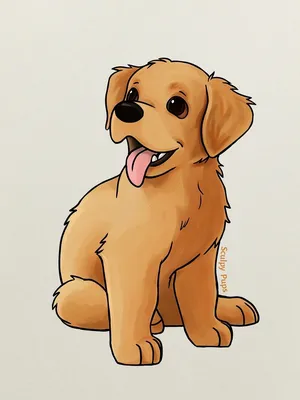 Собака нарисованная Stock-Illustration | Adobe Stock