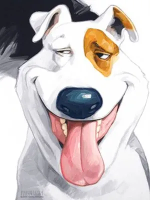 Нарисованная собака лапинпорокойра - фото и обои. Красивое изображение \"Нарисованная  собака лапинпорокойра\" на рабочий стол
