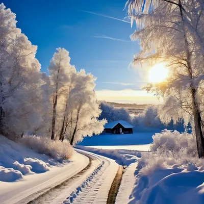 снежная солнечная зима стоковое фото. изображение насчитывающей оголенности  - 7350318