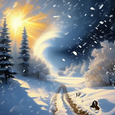 Солнечная зима, 37градусов» — создано в Шедевруме
