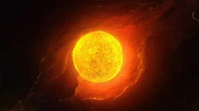 Солнце в космосе» — создано в Шедевруме