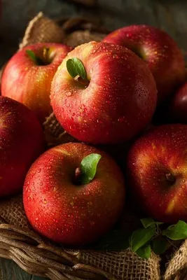 сочное спелое красное яблоко Stock Photo | Adobe Stock