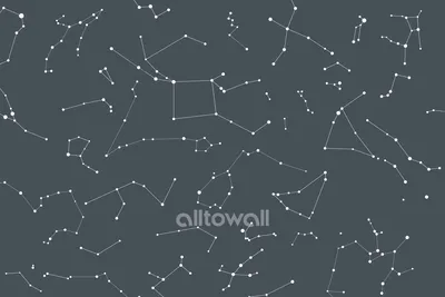 Карта созвездий-2. Обои на заказ - печать бесшовных дизайнерских обоев для  стен по своему рисунку