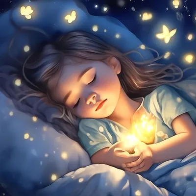 Спокойной ночи, малыши! теплый свет…» — создано в Шедевруме