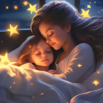 Картинки Спокойной ночи Дочь - красивые открытки бесплатно