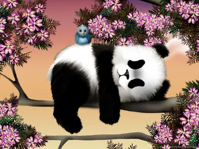 Создать мем \"милая панда, спокойной ночи панда, синяя панда\" - Картинки -  Meme-arsenal.com