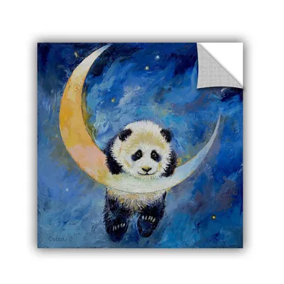 Карта спокойной ночи и сладких мечт с сычами спать, милым медведем панды,  облаками, луной и звездами также вектор иллюстрации при Иллюстрация вектора  - иллюстрации насчитывающей панда, биографической: 138064072