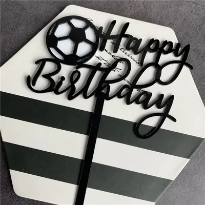 Funмемуары Тематические спортивные для хоккея с шайбой украшения на день  рождения для мальчиков хоккейные шары торт Топпер баннер на день рождения |  AliExpress