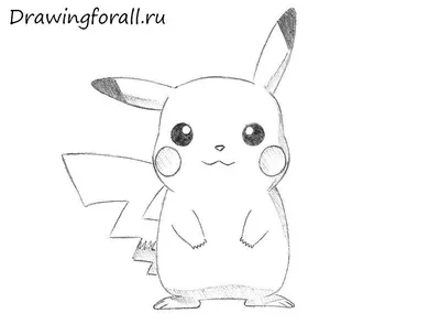 Как нарисовать Пикачу | Drawingforall.ru | Cute drawings, Pokemon drawings,  Pikachu